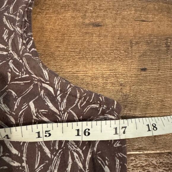 Fresh Produce Asymmetrical Brown Midi Sundress Ruffle Hem S Beach Resort USA - Picture 3 of 8